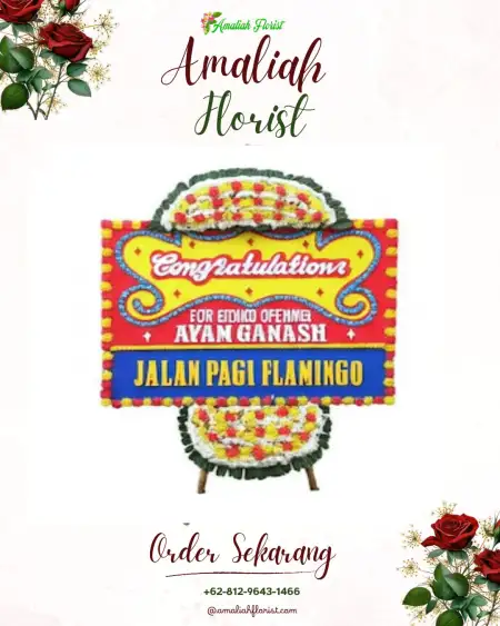 Sewa Papan Bunga Kawasan Perkantoran Harapan Indah Bekasi